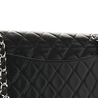 Chanel Caviar Quilted Jumbo Double Flap Black 9 of 11