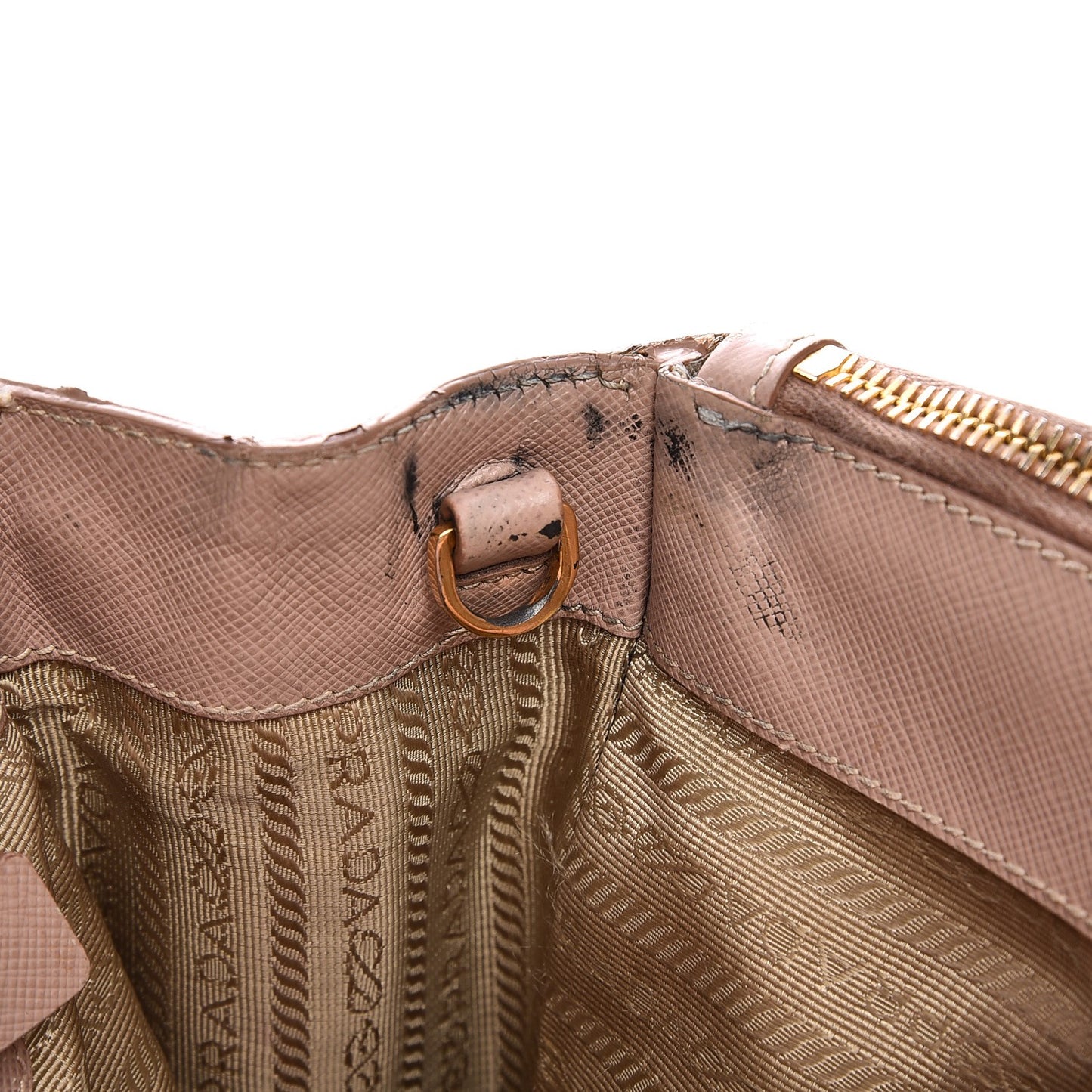 Saffiano Small Galleria Double Zip Tote Cammeo