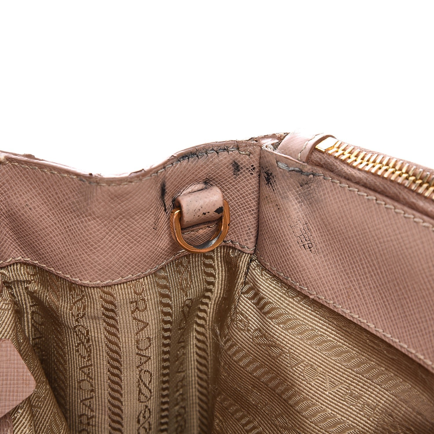 Prada Saffiano Small Galleria Double Zip Tote Cammeo 11 of 25