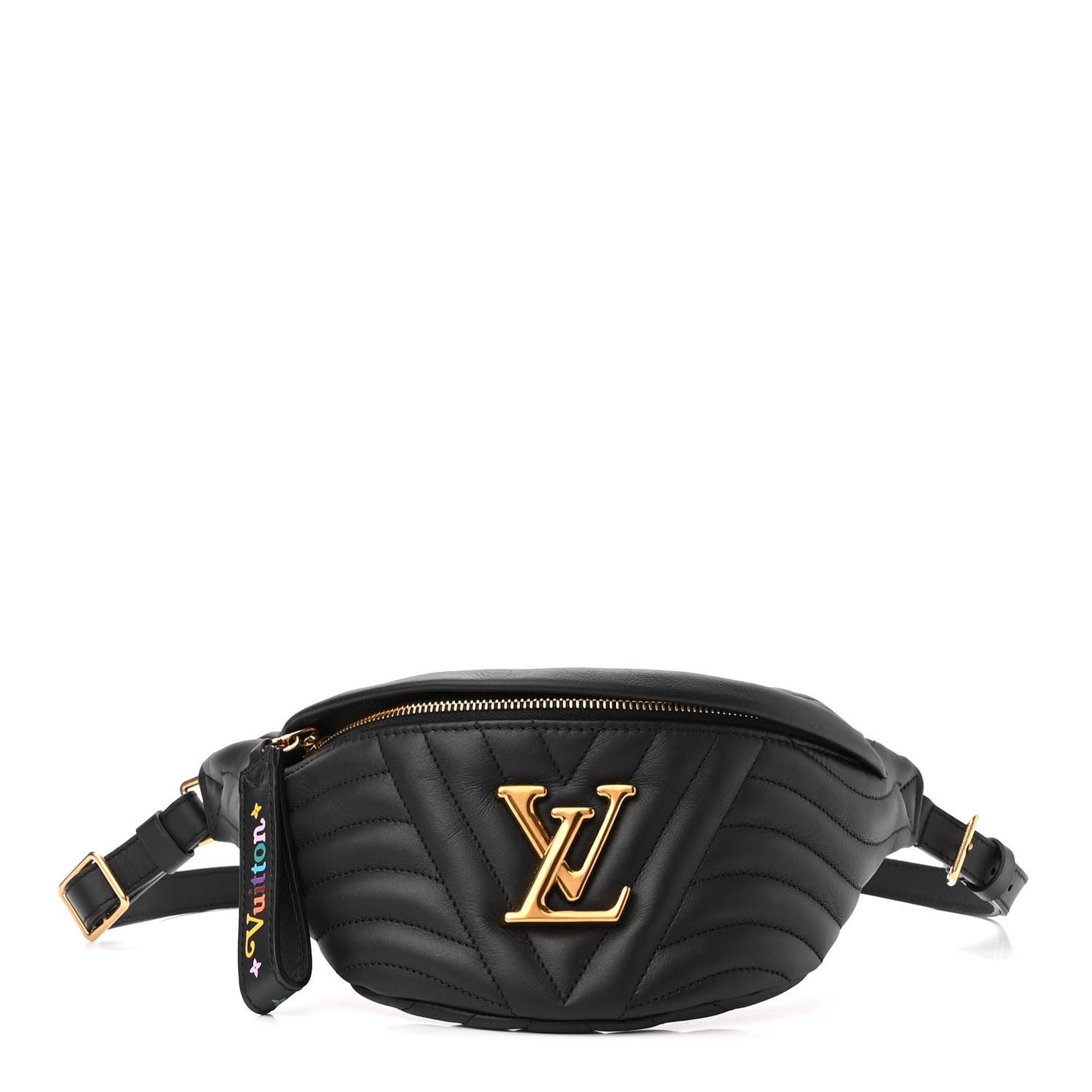 Calfskin Quilted New Wave Bumbag Black