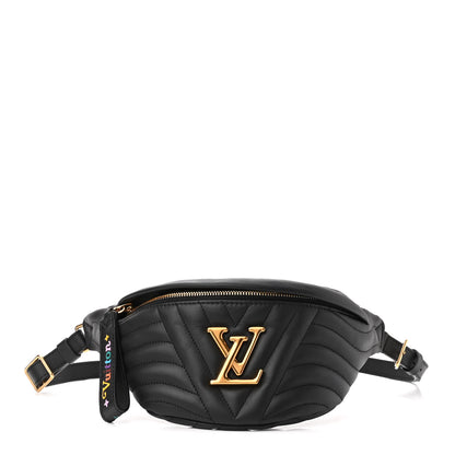 Louis Vuitton Calfskin Quilted New Wave Bumbag Black 2 of 9