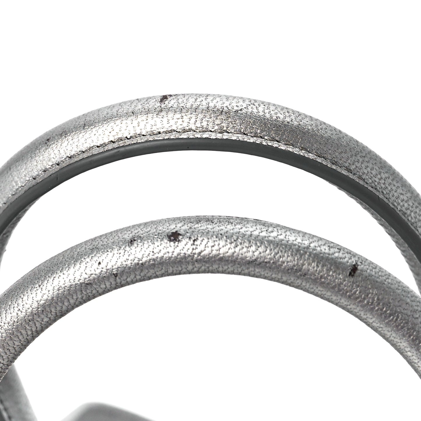 Metallic Sugar Goatskin Mini Antigona Silver