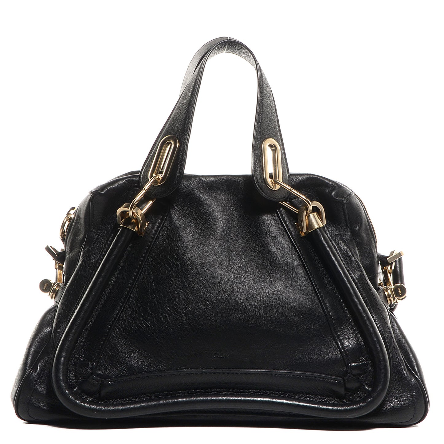 Calfskin Medium Military Paraty Black