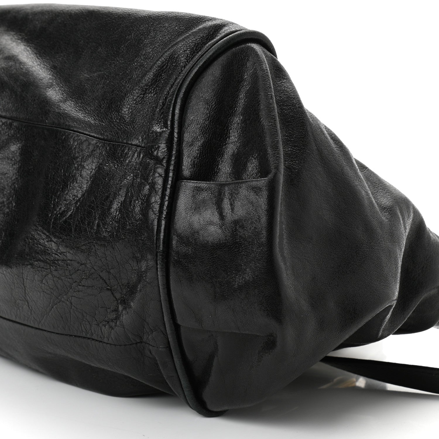 Chloe Tumbled Lambskin Small Ethel Satchel Black 10 of 14
