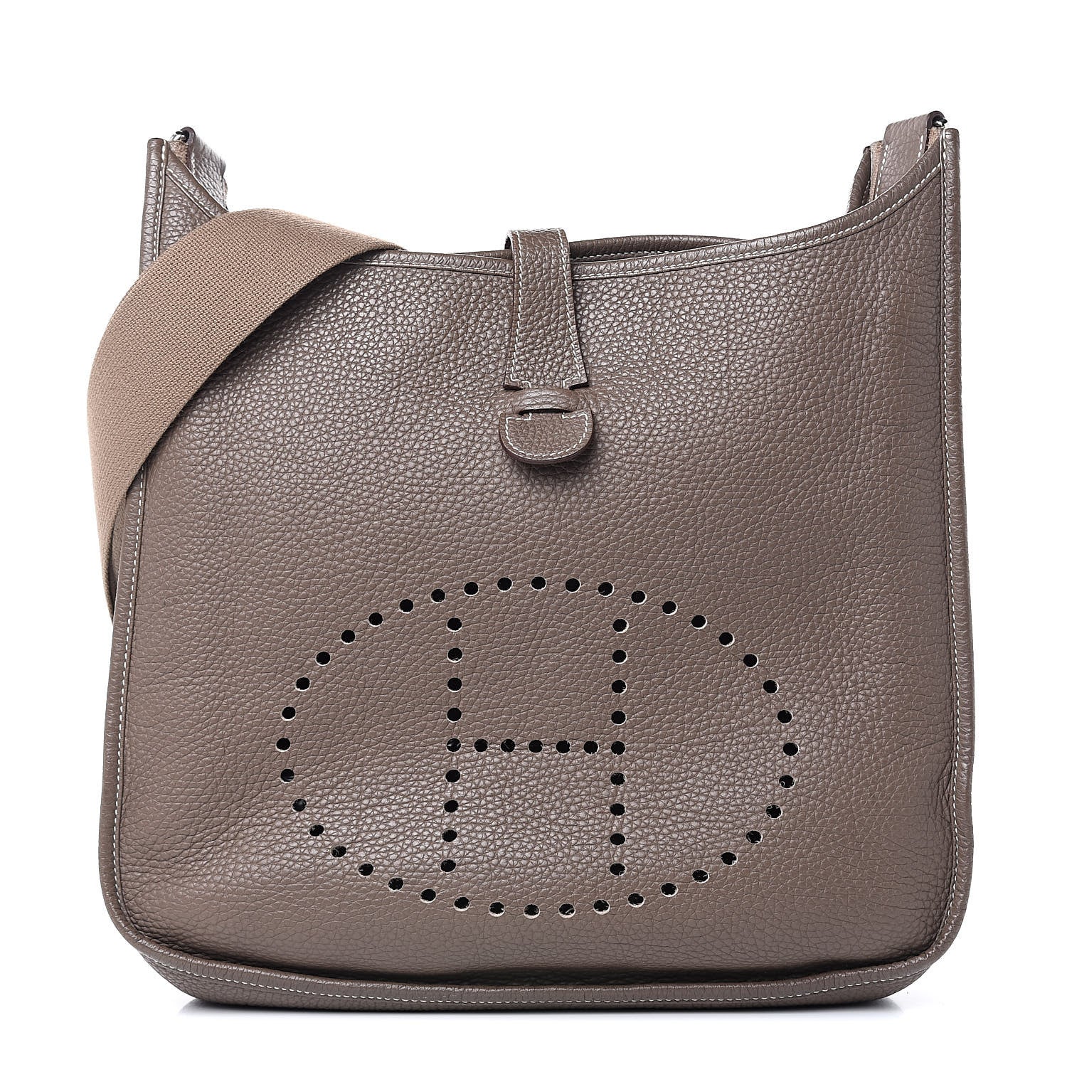 Hermes Taurillon Clemence Evelyne III PM Etoupe 1 of 14