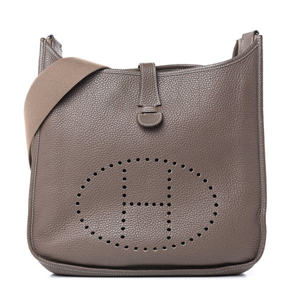 Hermes Taurillon Clemence Evelyne III PM Etoupe 1 of 14