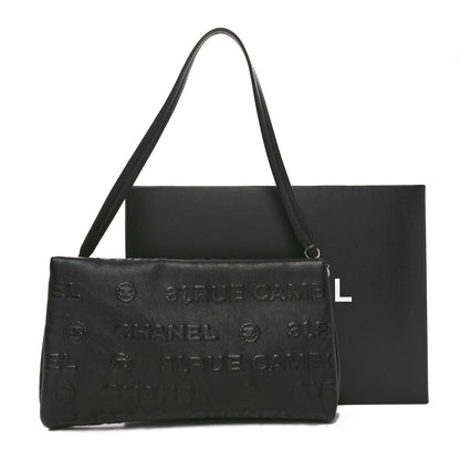 Chanel Lambskin Rue Cambon Wristlet Black 11 of 11
