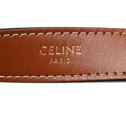 Celine Canvas Calfskin Ava Triomphe Shoulder Bag White 6 of 11