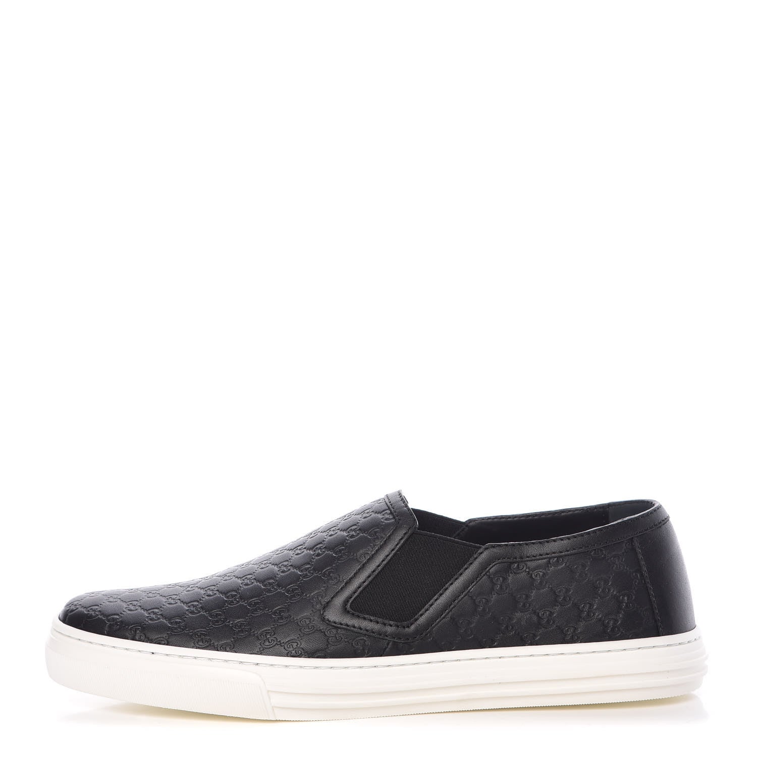 Gucci Microguccissima Womens Slip On Sneakers 39 Black 1 of 10