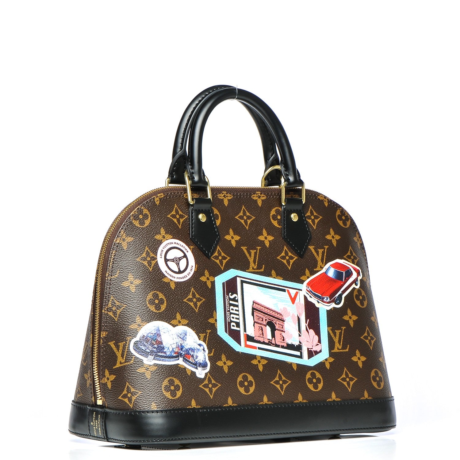 Louis Vuitton Monogram World Tour Alma PM 3 of 16