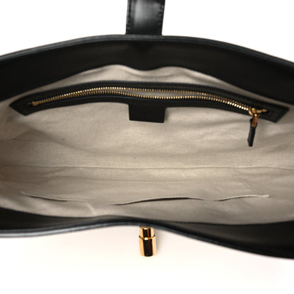 Gucci Boarded Dyana Lux Calfskin Bi-Color Medium Jackie 1961 Hobo Mystic White Black 5 of 9