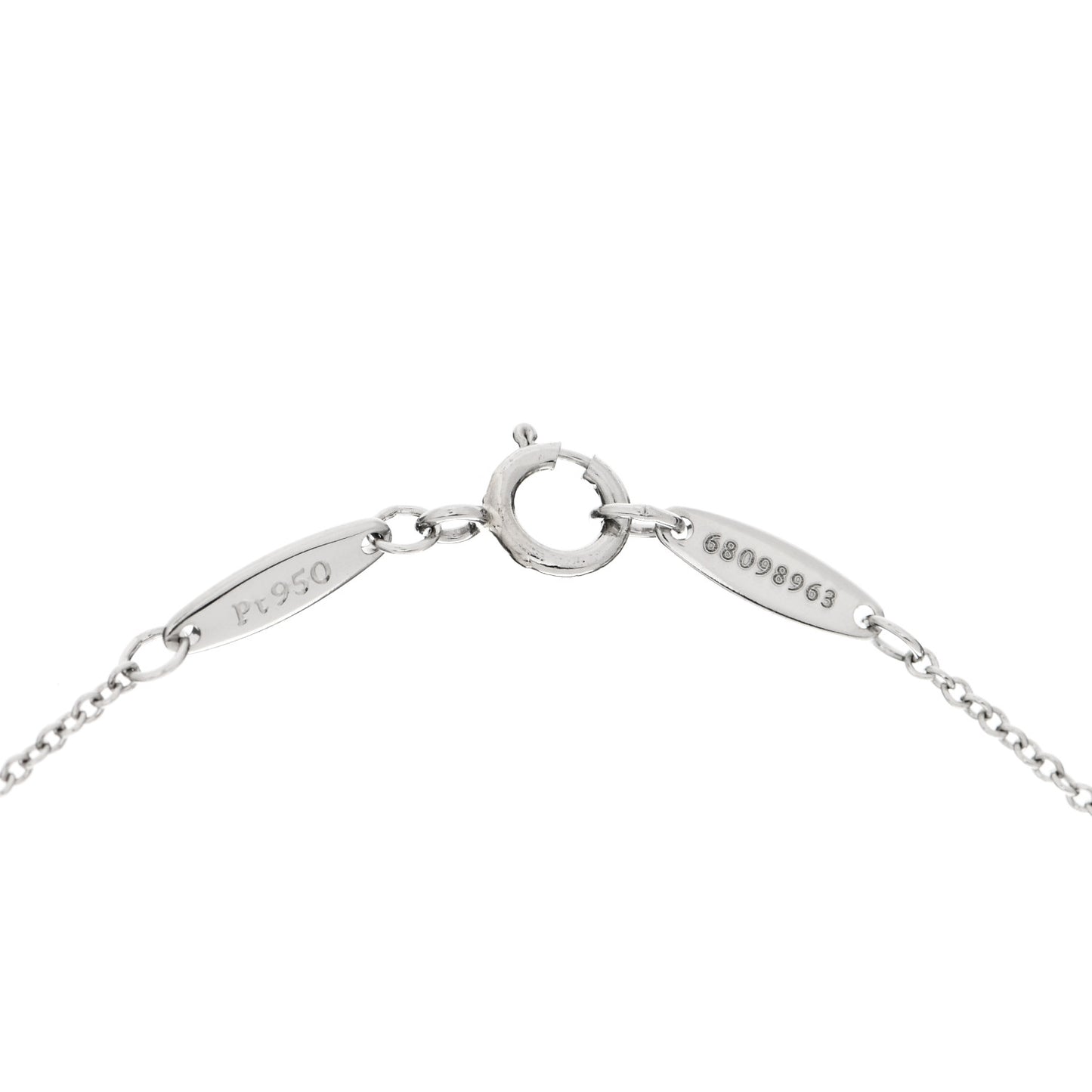 Platinum Diamond .32ct Elsa Peretti Diamonds by the Yard Pendant Necklace