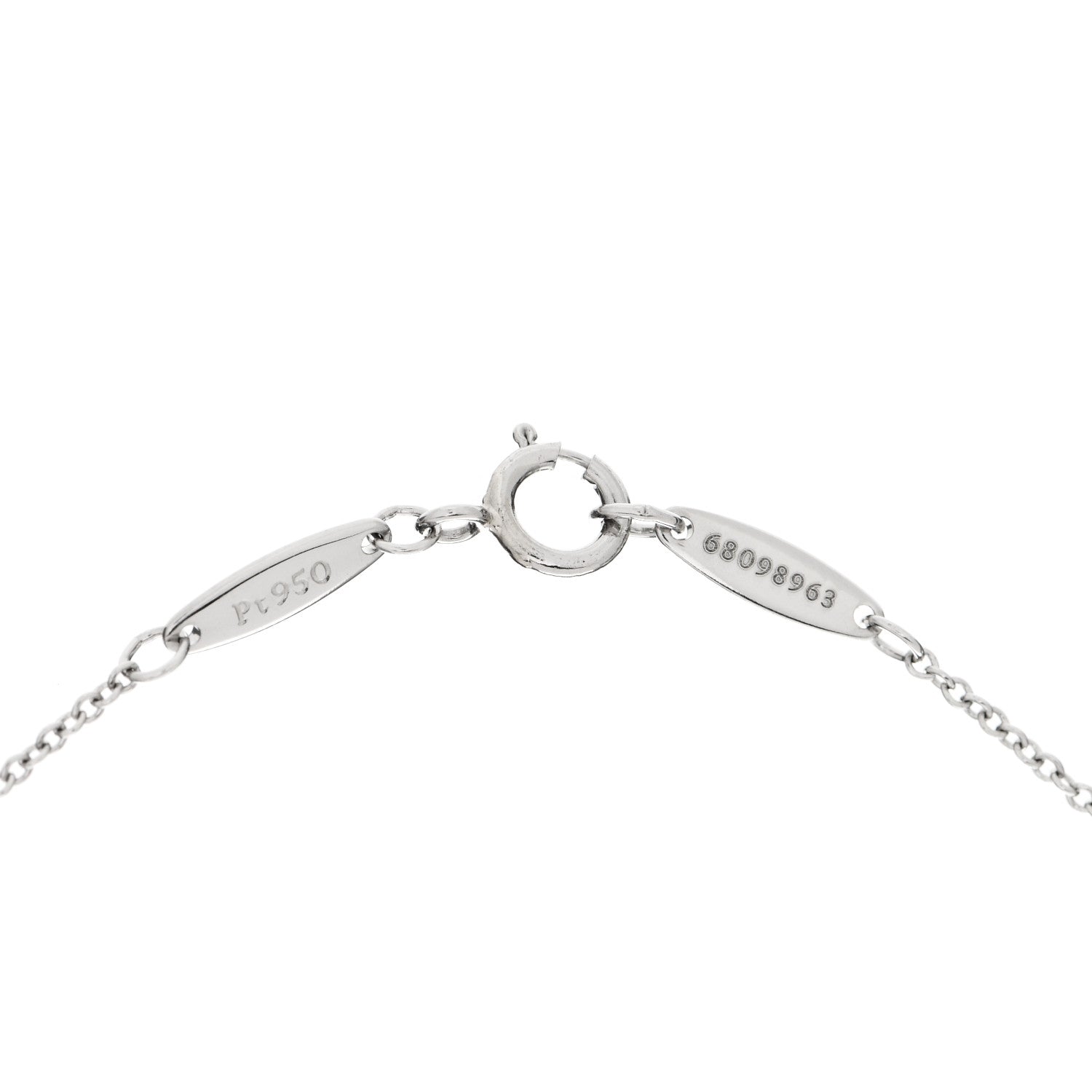 Tiffany Platinum Diamond .32ct Elsa Peretti Diamonds by the Yard Pendant Necklace 5 of 5