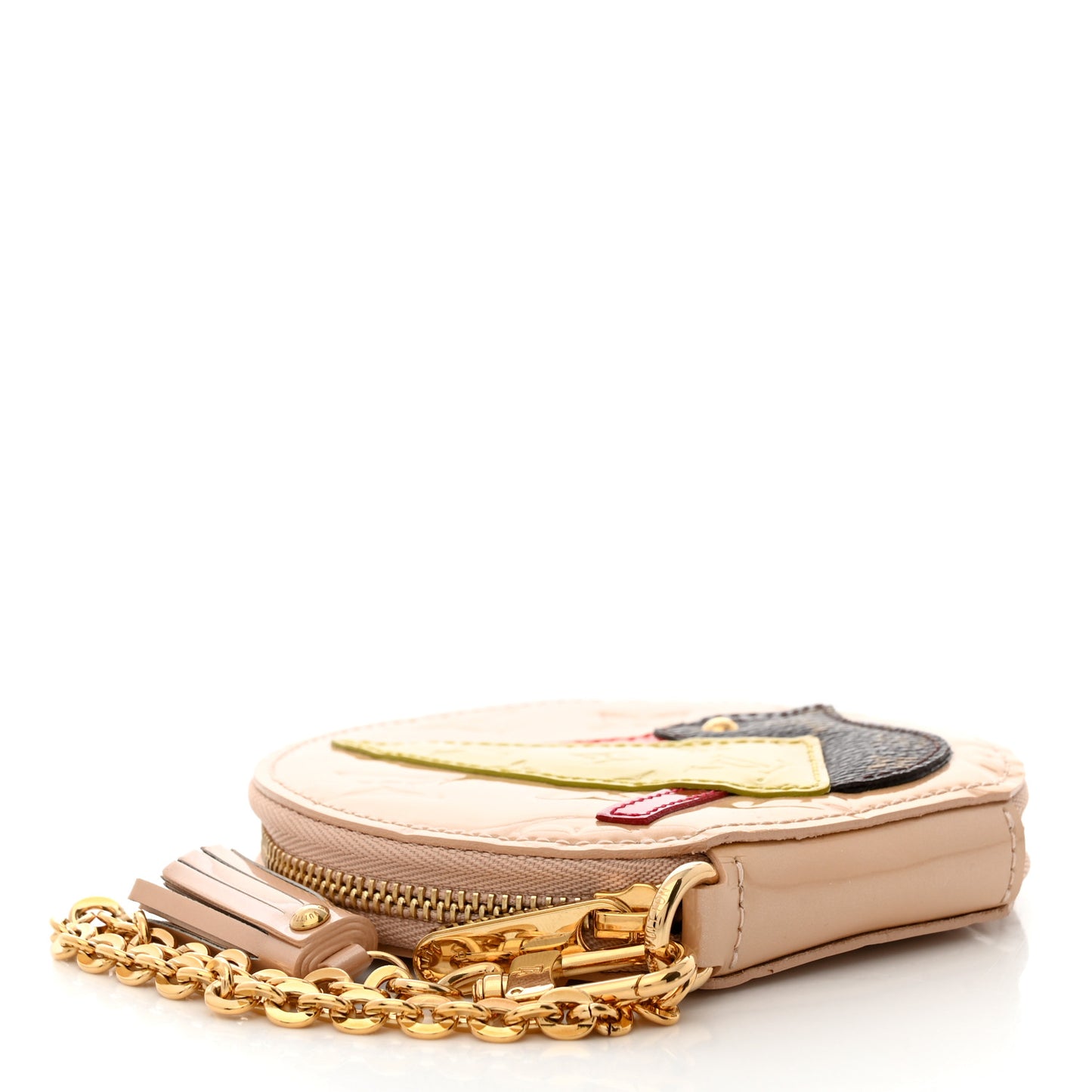 Vernis Animania Oiseau Songbird Coin Purse Rose Florentin