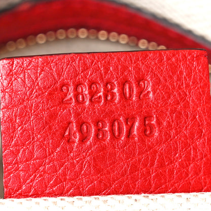 Gucci Pebbled Calfskin Medium Soho Boston Red 8 of 14
