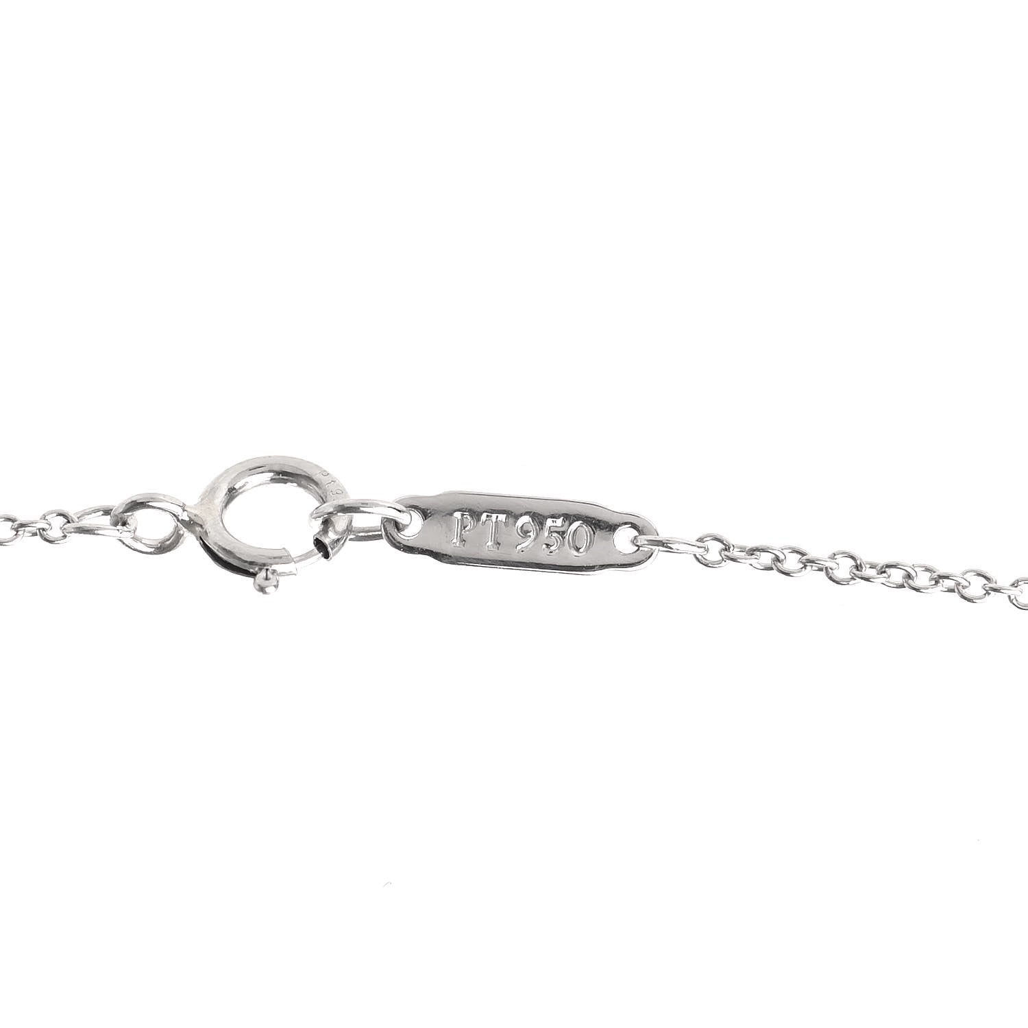Tiffany Platinum Diamond Medium Cross Pendant Necklace 4 of 6