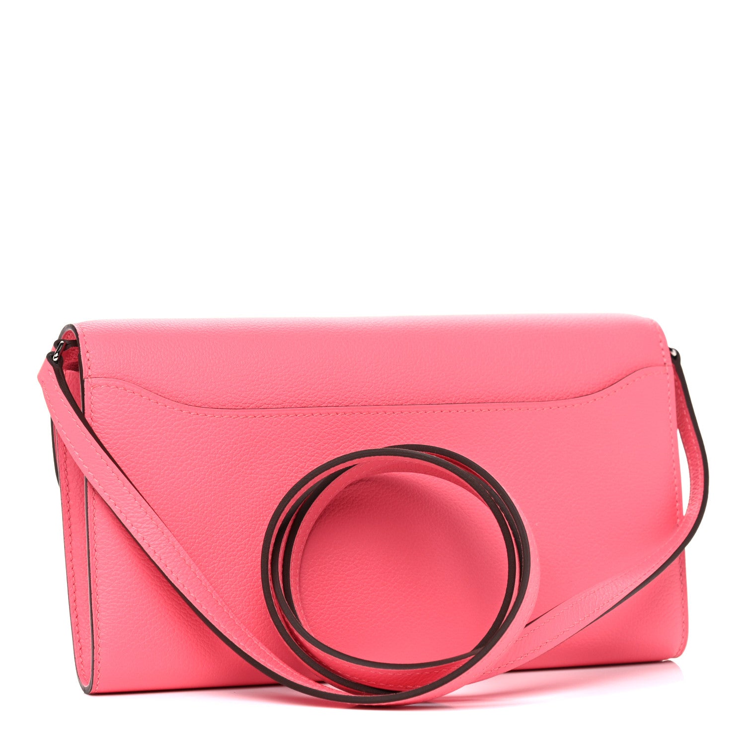 Hermes Evercolor Constance Wallet To Go Rose Azalee 3 of 11
