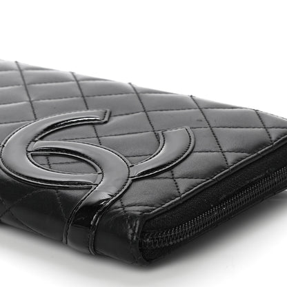 Chanel Calfskin Cambon Zip Around Organizer Wallet Black 12 of 23