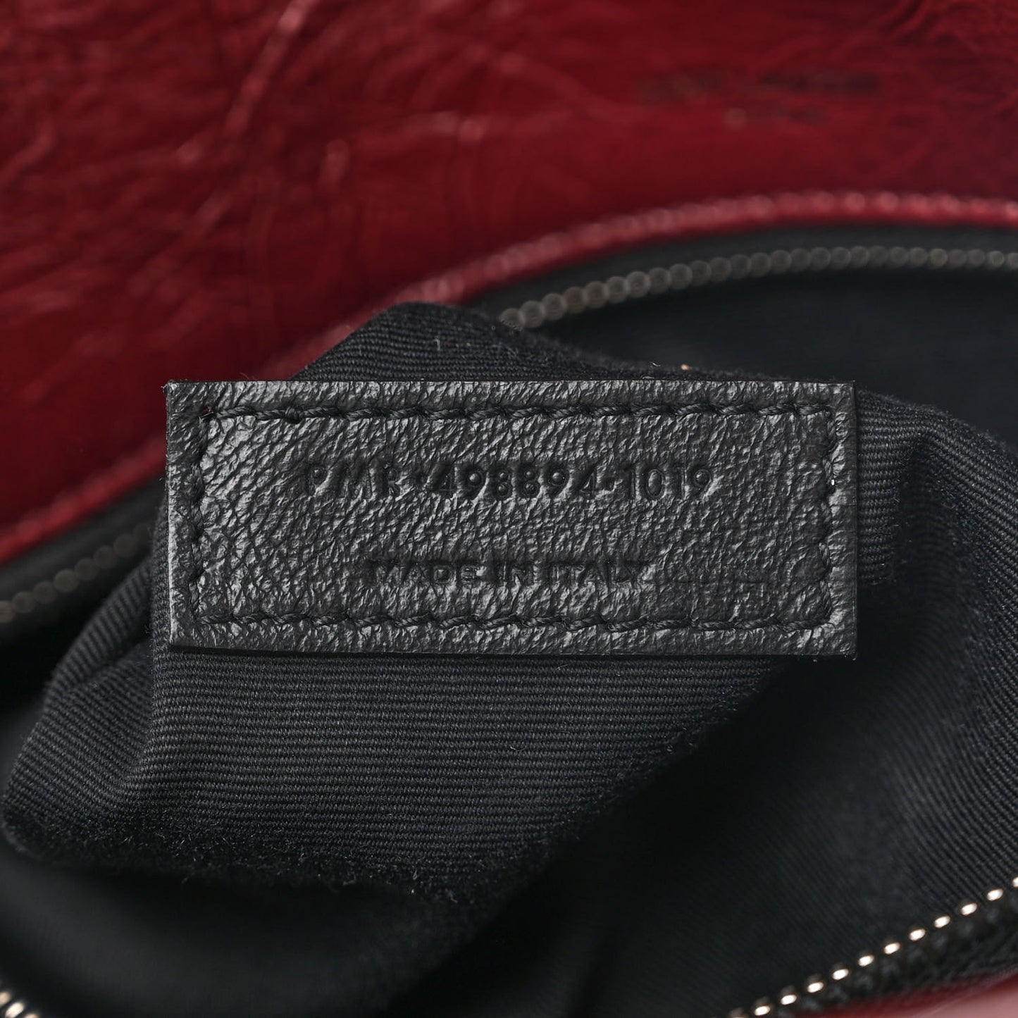 Crinkled Calfskin Matelasse Monogram Medium Niki Chain Satchel Rouge Legion