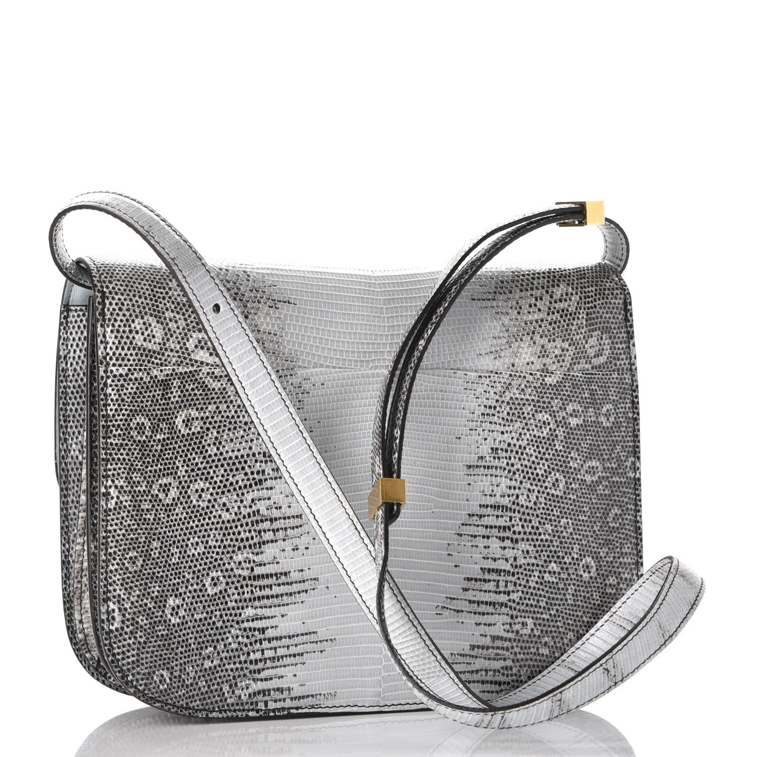 Celine Lizard Medium Classic Box Flap Bag Mineral 3 of 6