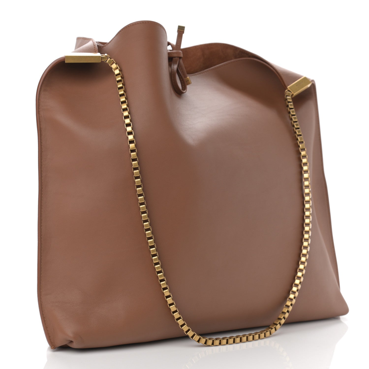 Saint Laurent Calfskin Medium Suzanne Hobo Brick 3 of 11