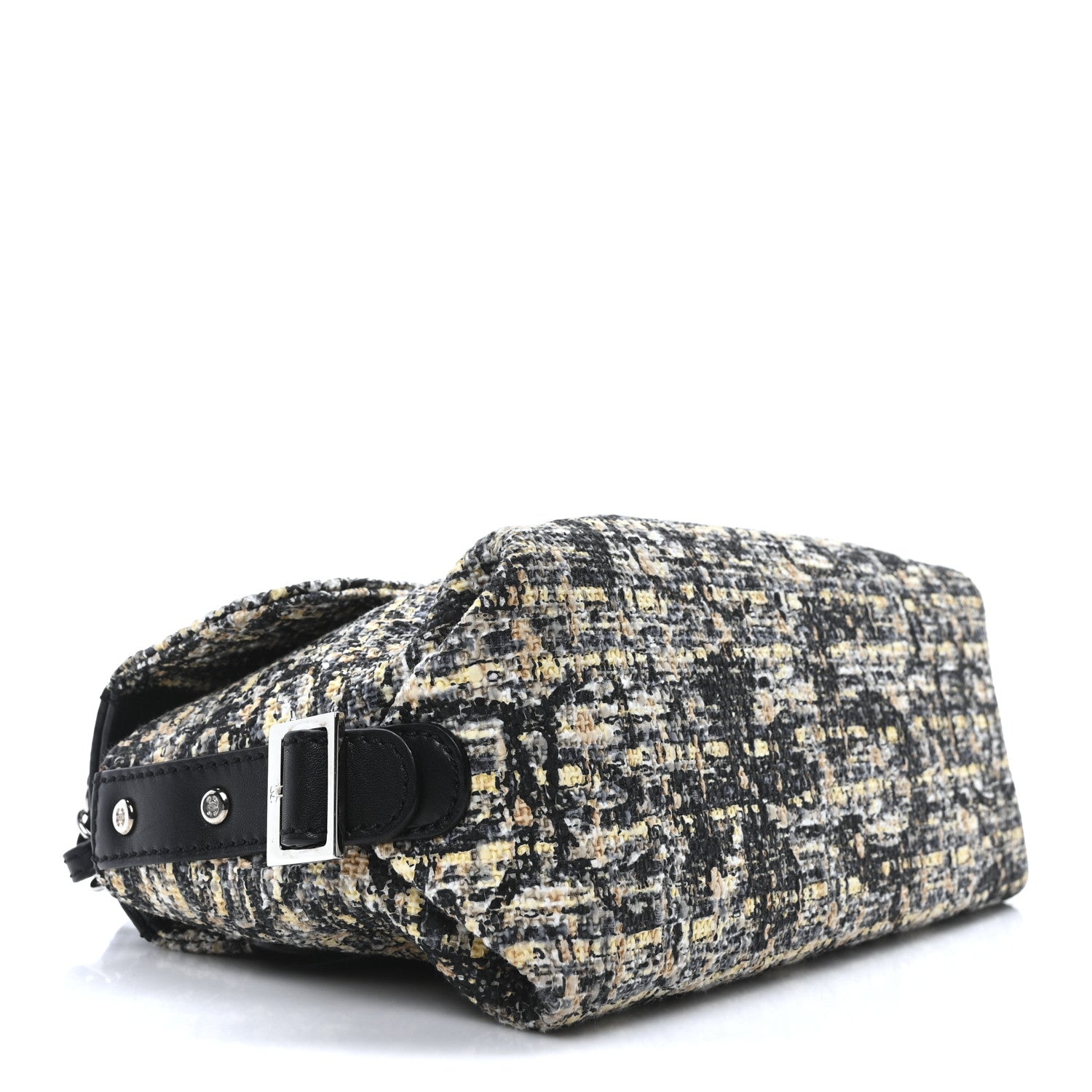 Chanel Tweed Flap Bag White Black Multicolor 4 of 10