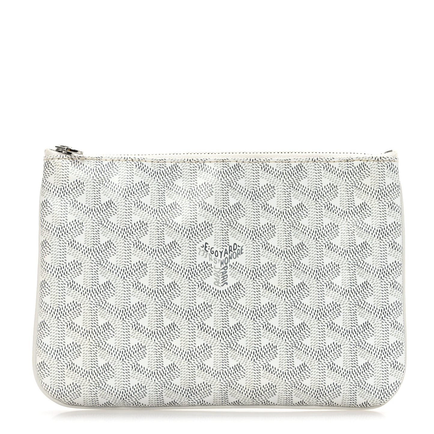 Goyardine Senat Pochette PM White