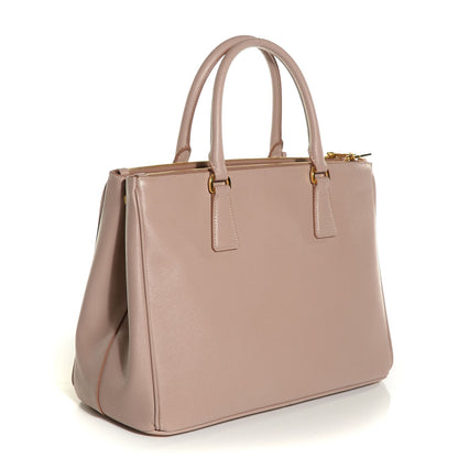 Prada Saffiano Lux Medium Double Zip Tote Cammeo 3 of 11