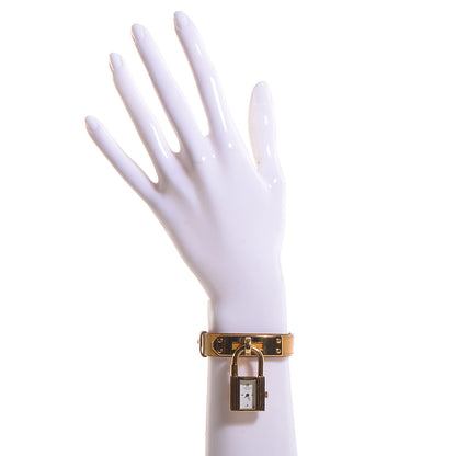 Hermes Stainless Steel Courchevel 20mm Kelly Cadena Quartz Watch Jaune 2 of 8