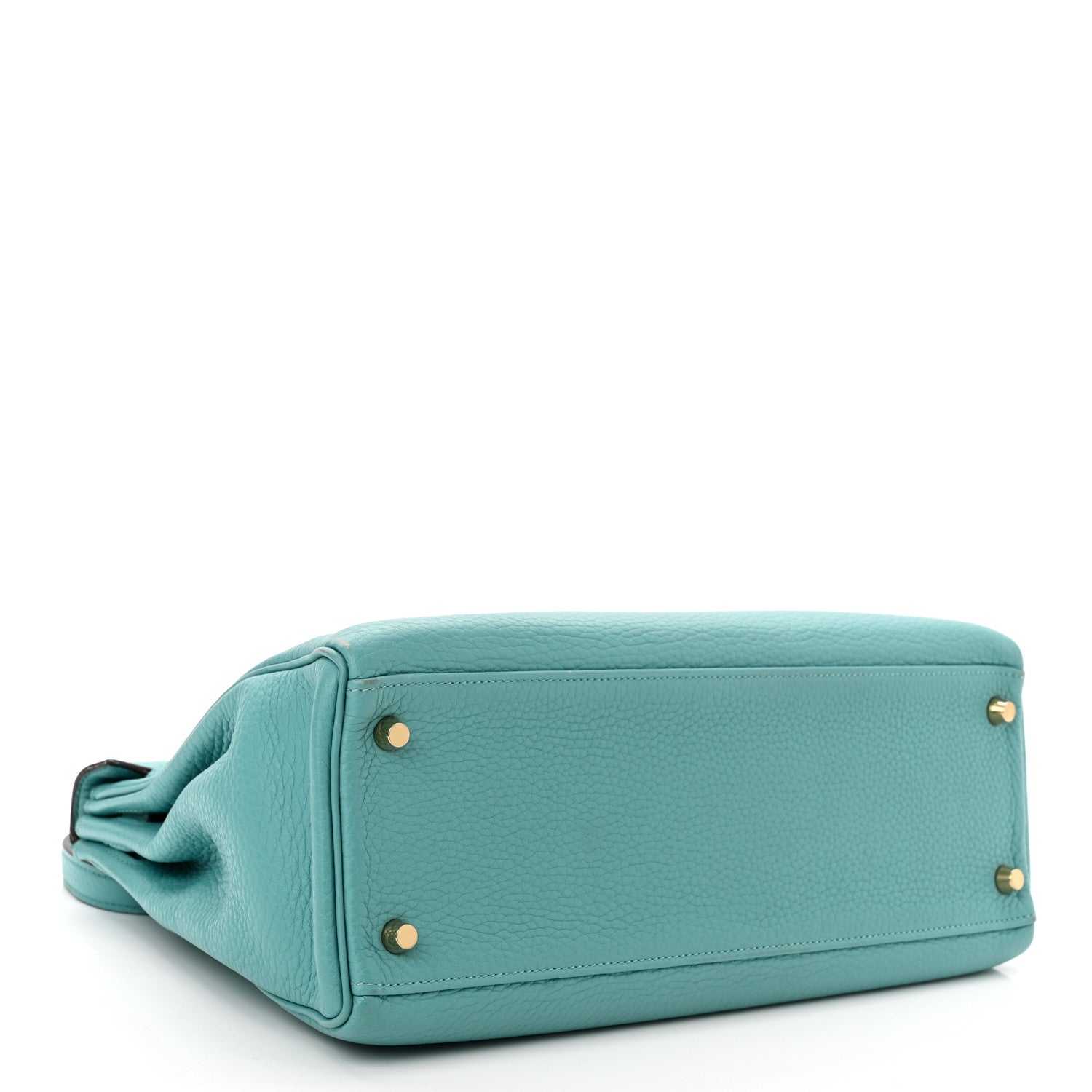 Hermes Togo Kelly Retourne 32 Bleu Atoll 3 of 19
