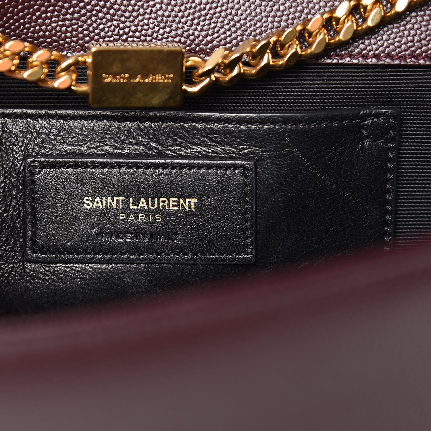 Saint Laurent Grain De Poudre Medium Classic Monogram Kate Satchel Amaranto 7 of 10