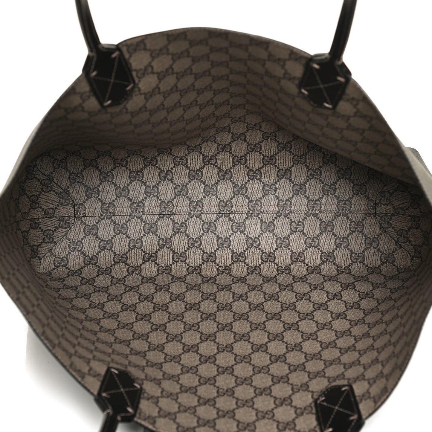 Calfskin GG Supreme Monogram Medium Reversible Tote Black