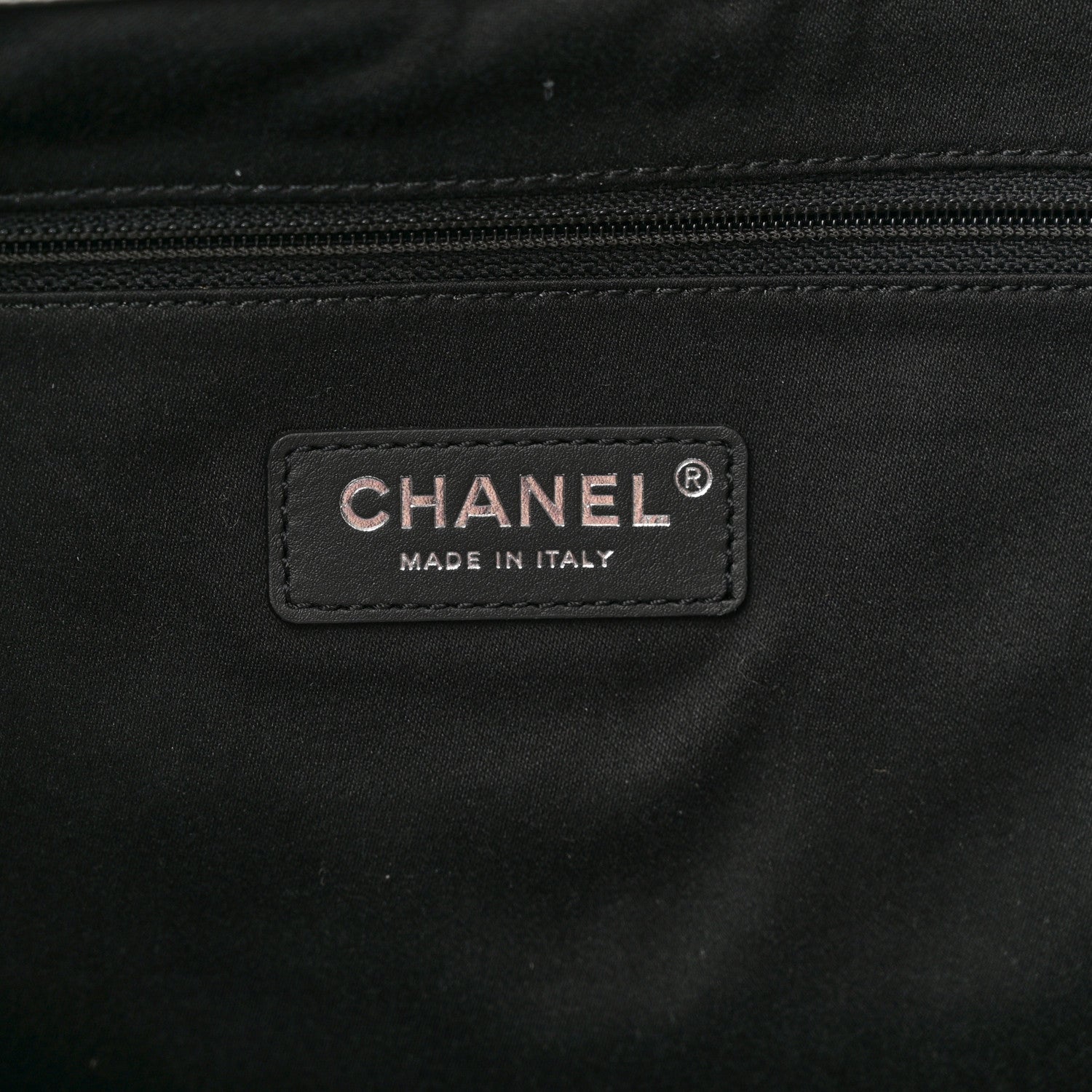 Chanel Metallic Calfskin Stitched CC Shopper Tote Silvery 6 of 11