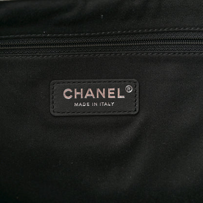 Chanel Metallic Calfskin Stitched CC Shopper Tote Silvery 6 of 11