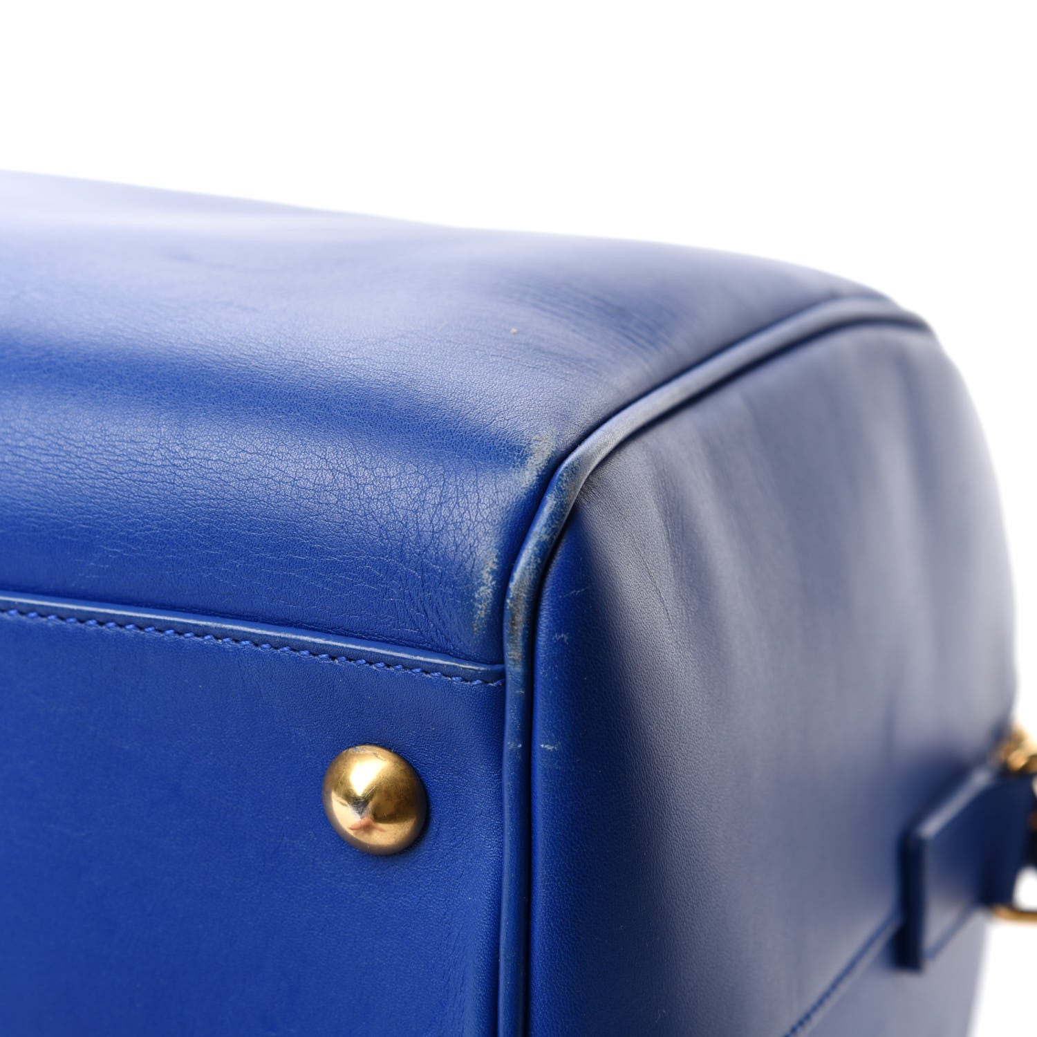 Saint Laurent Calfskin Classic Duffle 6 Blue 9 of 18