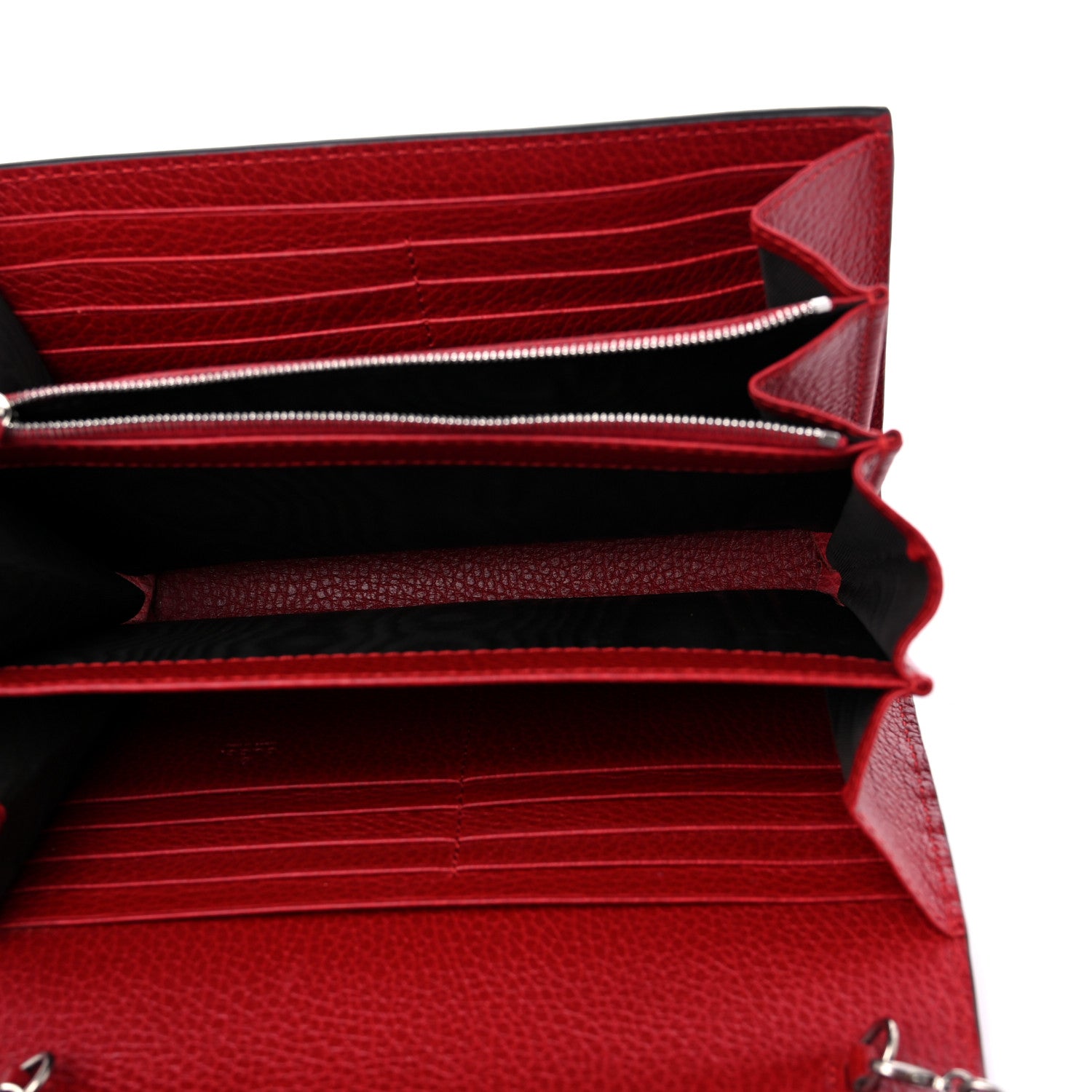 Gucci Calfskin Mini Dionysus Chain Wallet Hibiscus Red 5 of 10