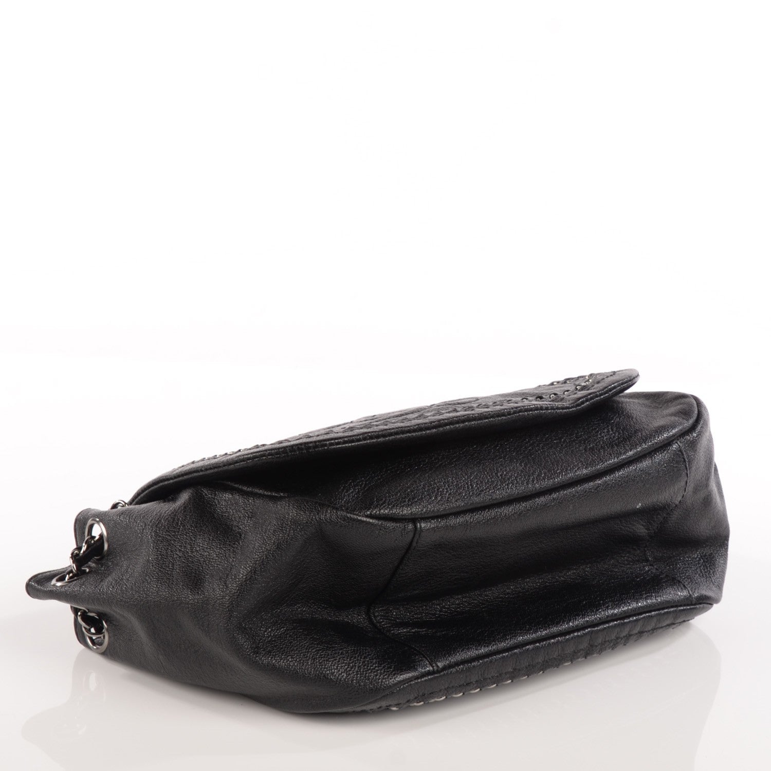 Chanel Metallic Goatskin Luxe Ligne Flap Black 4 of 7