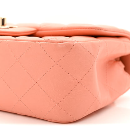Chanel Lambskin Quilted Mini Rectangular Flap Light Pink 9 of 10