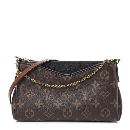 Louis Vuitton Monogram Pallas Clutch Black 1 of 9