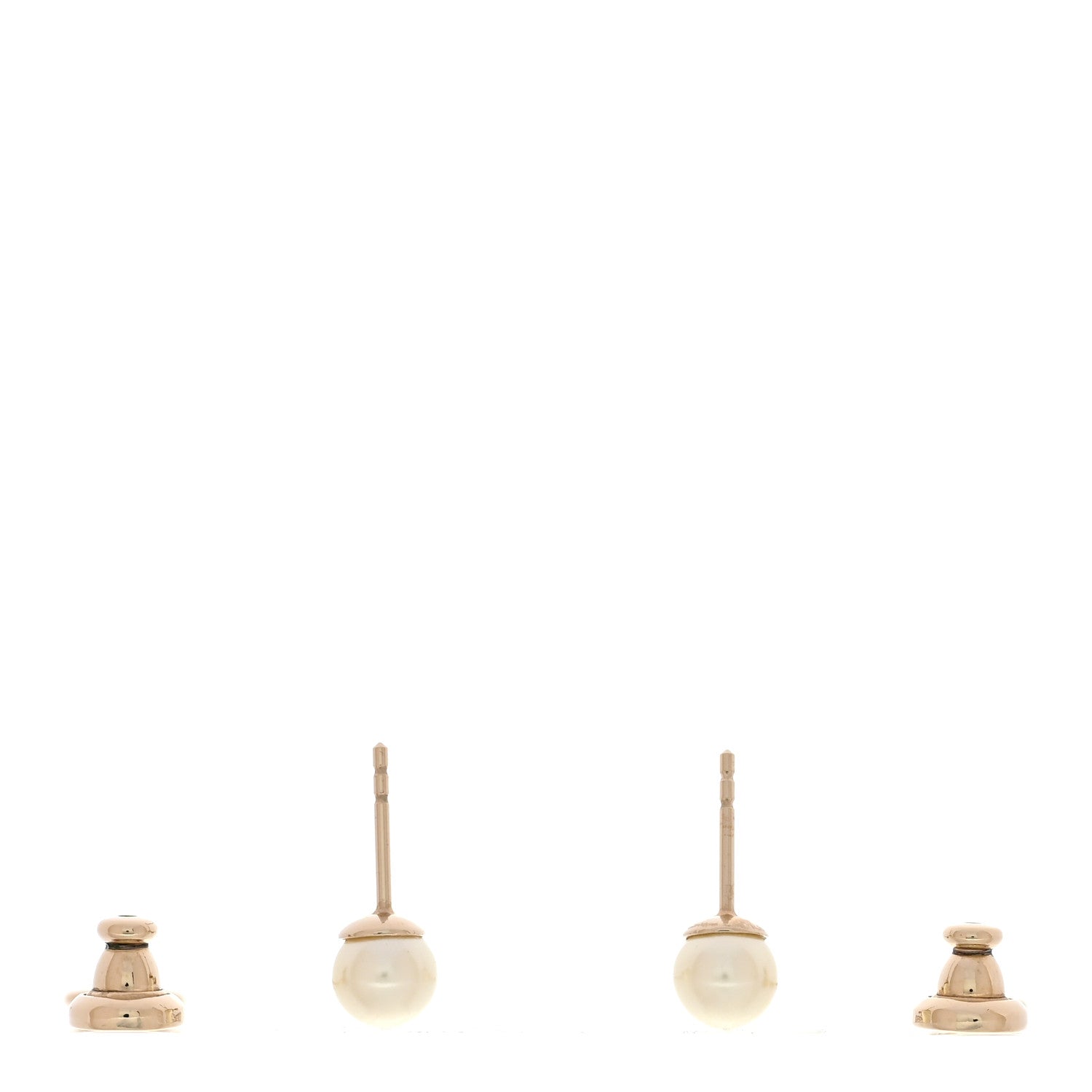 Christian Dior Pearl La Petite Tribale Dangle Chain Earrings Gold 3 of 5
