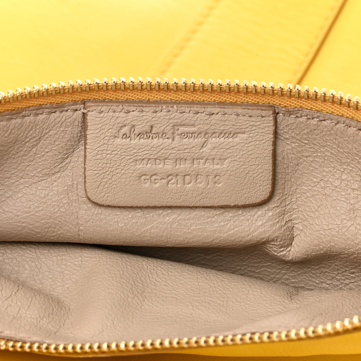 Salvatore Ferragamo Calfskin Medium Sookie Shoulder Bag Yellow 7 of 15