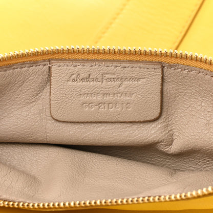 Salvatore Ferragamo Calfskin Medium Sookie Shoulder Bag Yellow 7 of 15