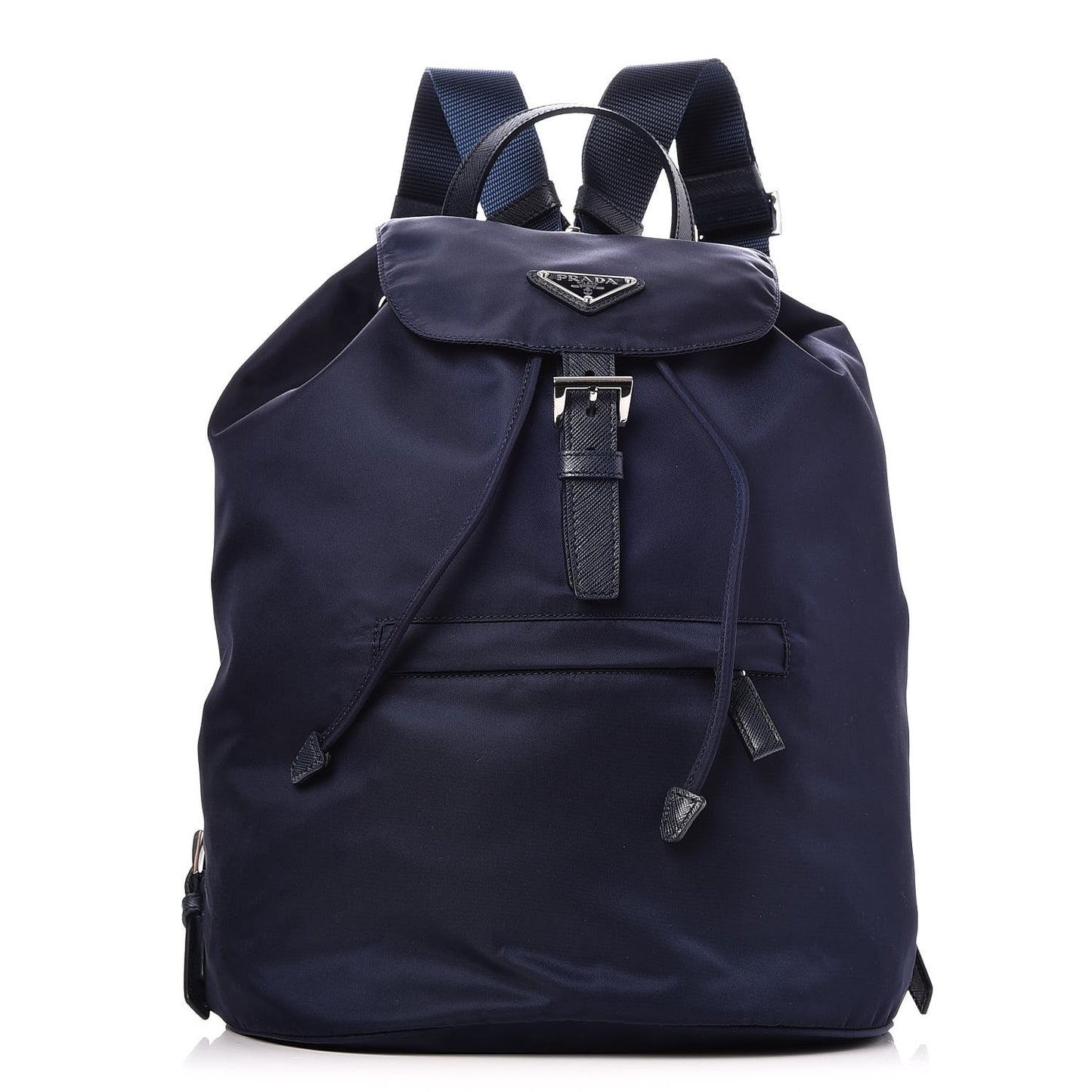 Nylon Vela Saffiano Medium Cinch Backpack Baltico