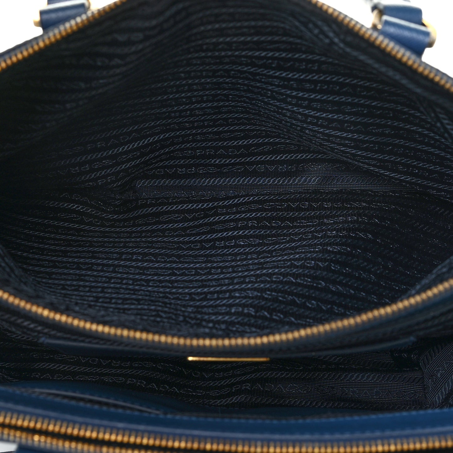 Saffiano Galleria Double Zip Tote Bluette