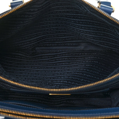 Prada Saffiano Galleria Double Zip Tote Bluette 6 of 16
