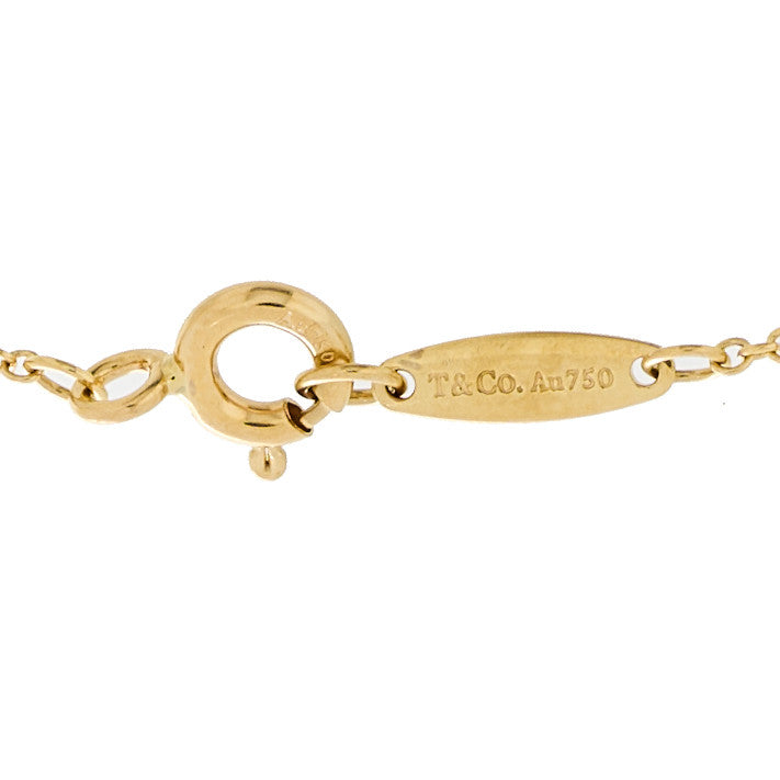 Tiffany 18K Yellow Gold Diamond .03ct Elsa Peretti Diamonds by the Yard Bracelet 4 of 4