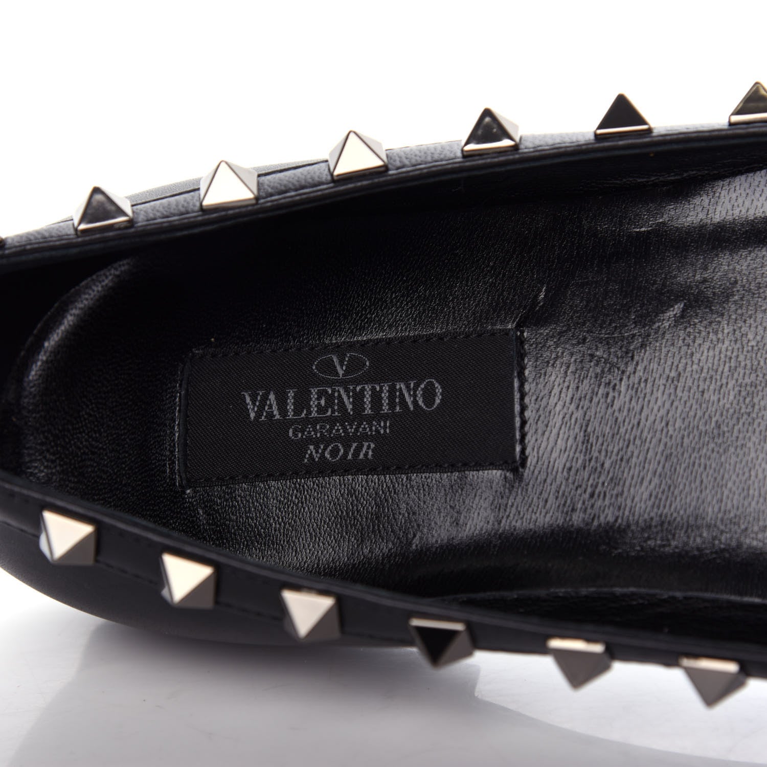Valentino Garavani Nappa Rockstud Ballerina Flats 37 Black 8 of 11