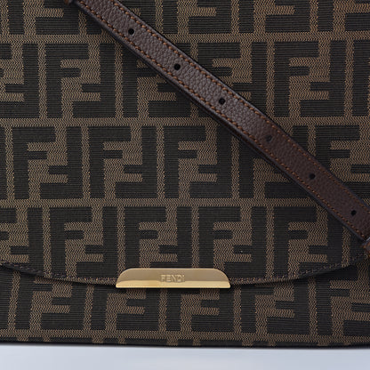 Fendi Zucca Vitello Artic Messenger Bag Tobacco Castagna 12 of 12