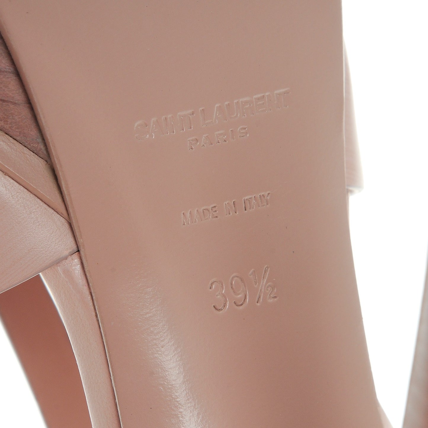 Calfskin Tribute 105 Platform Sandals 39.5 Rose Antic