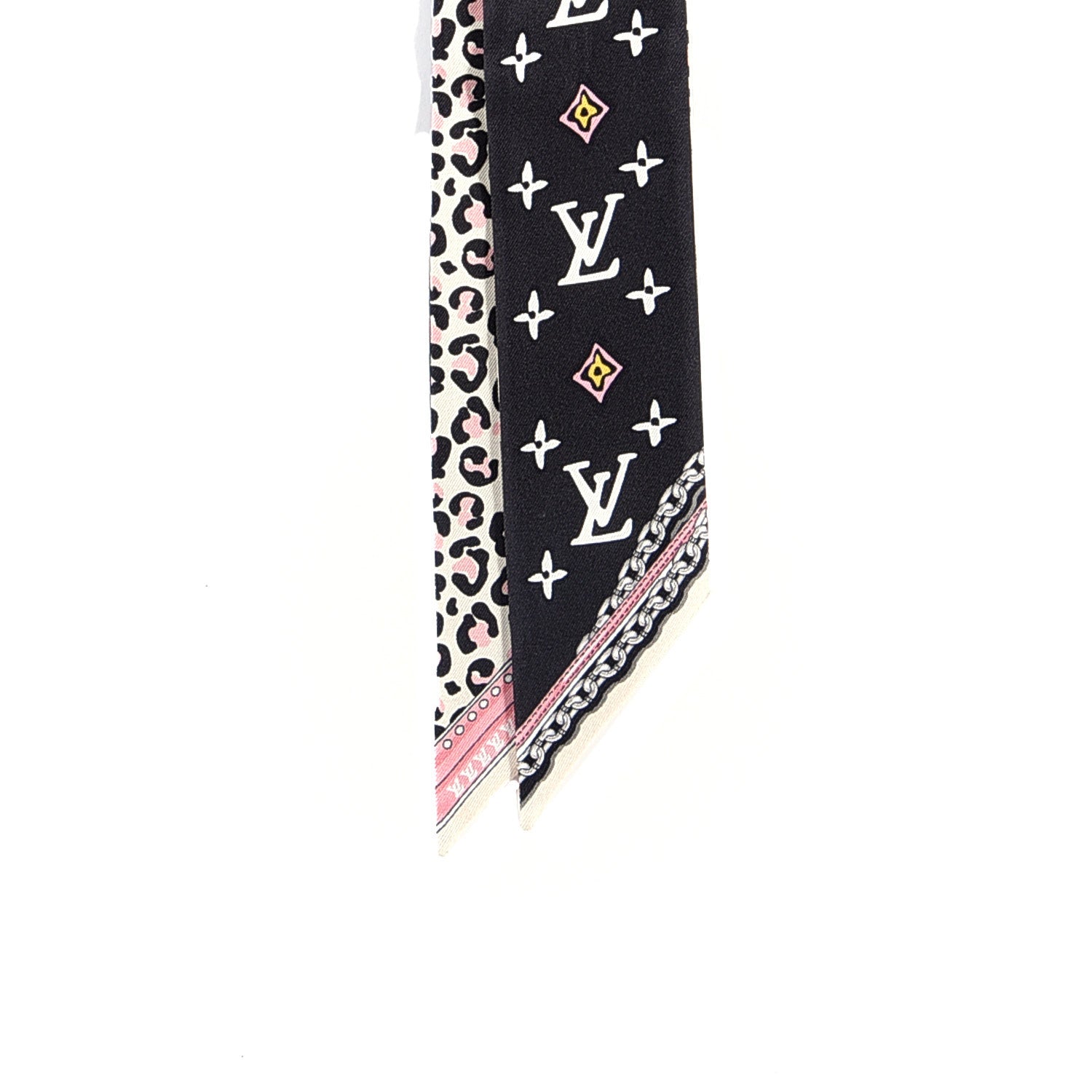 Louis Vuitton Silk Monogram Wild At Heart BB Bandeau Black 2 of 4
